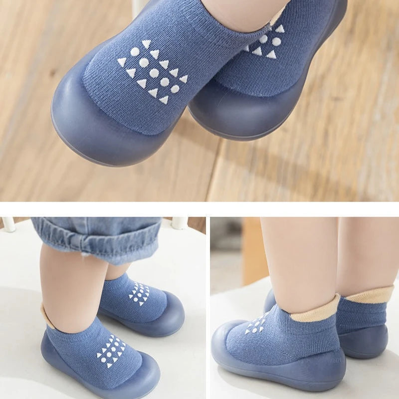 Combed Cotton Soft-Sole Infants' Shoes