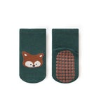Toddler Fox & Bear Anti-Slip Socks (6-Pairs)