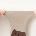 Toddler Fox & Bear Anti-Slip Socks (6-Pairs)