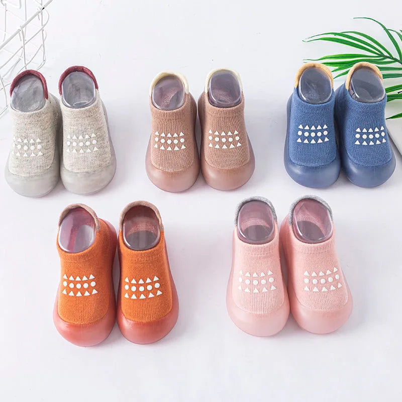 Combed Cotton Soft-Sole Infants' Shoes