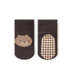 Toddler Fox & Bear Anti-Slip Socks (6-Pairs)