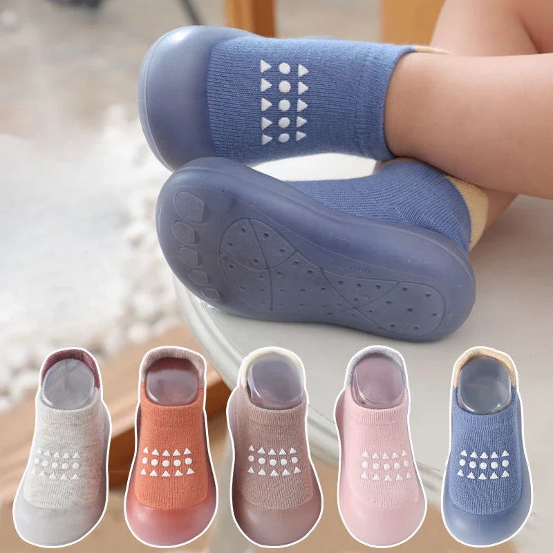 Combed Cotton Soft-Sole Infants' Shoes